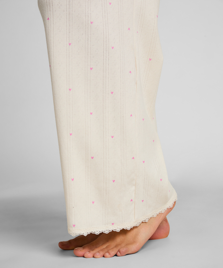 Pointelle Pant, White