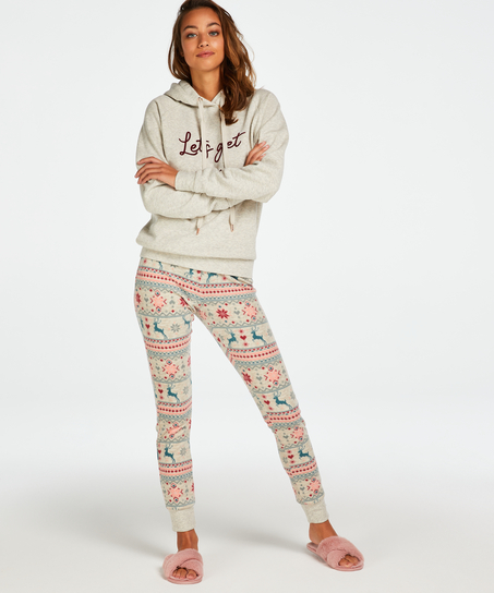 Longsleeved Hoodie, Beige