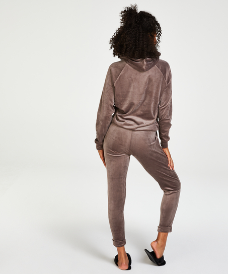 Velours Hoody, Brown