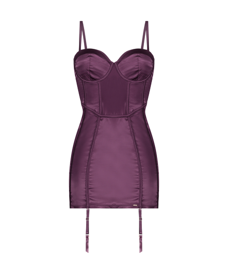Demi Slip Dress, Purple