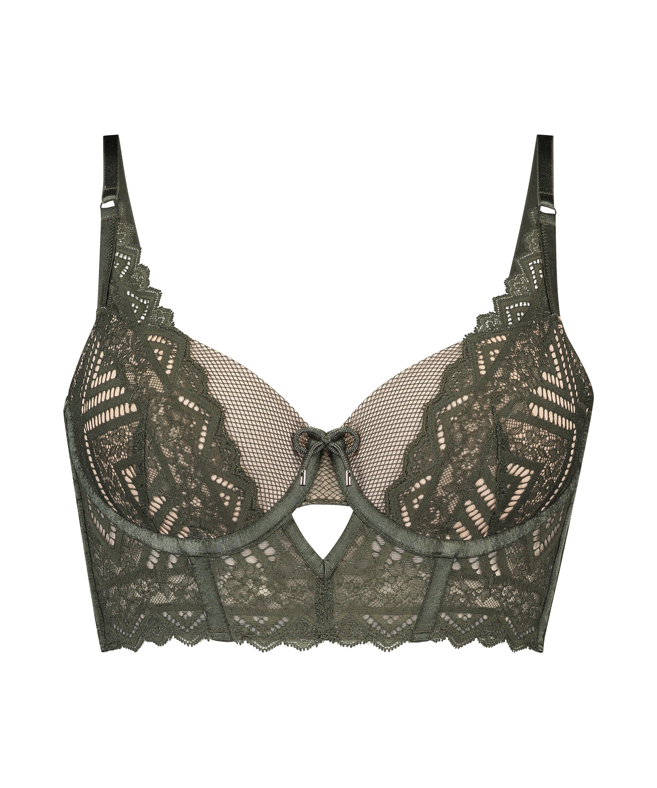 Rabella padded longline underwired bra I AM Danielle, Green