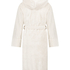 Fleece Bathrobe, Beige
