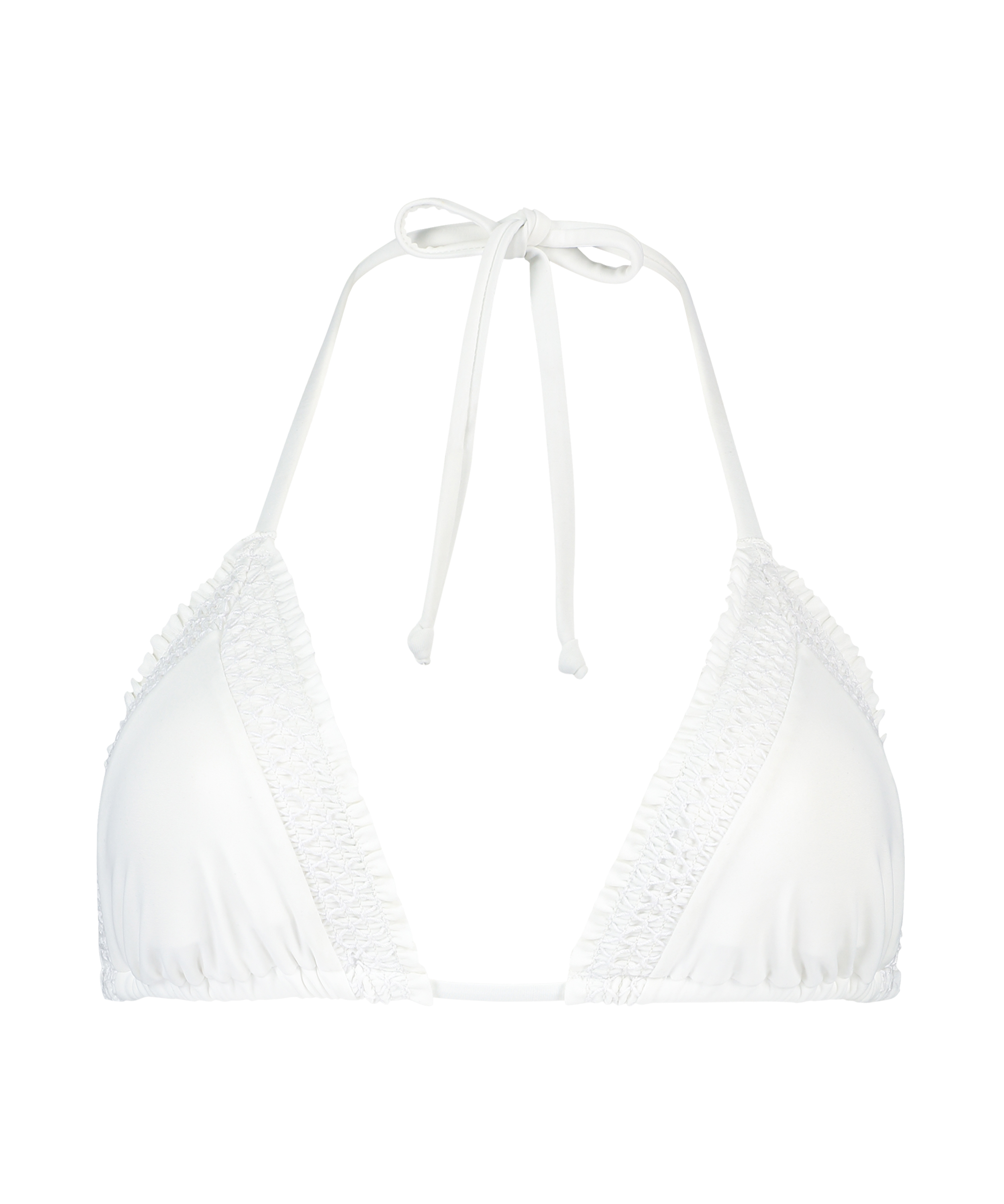 Maldives triangle bikini top, White, main