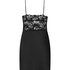 Satin Slip Dress, Black