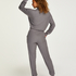 Petite Brushed Rib Pyjama Pants, Grey