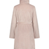 Zip Fleece Bathrobe, Pink