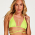 Wild Triangle Bikini Top, Green