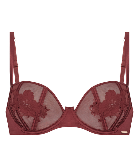 Ember Non-Padded Underwired Bra, Red