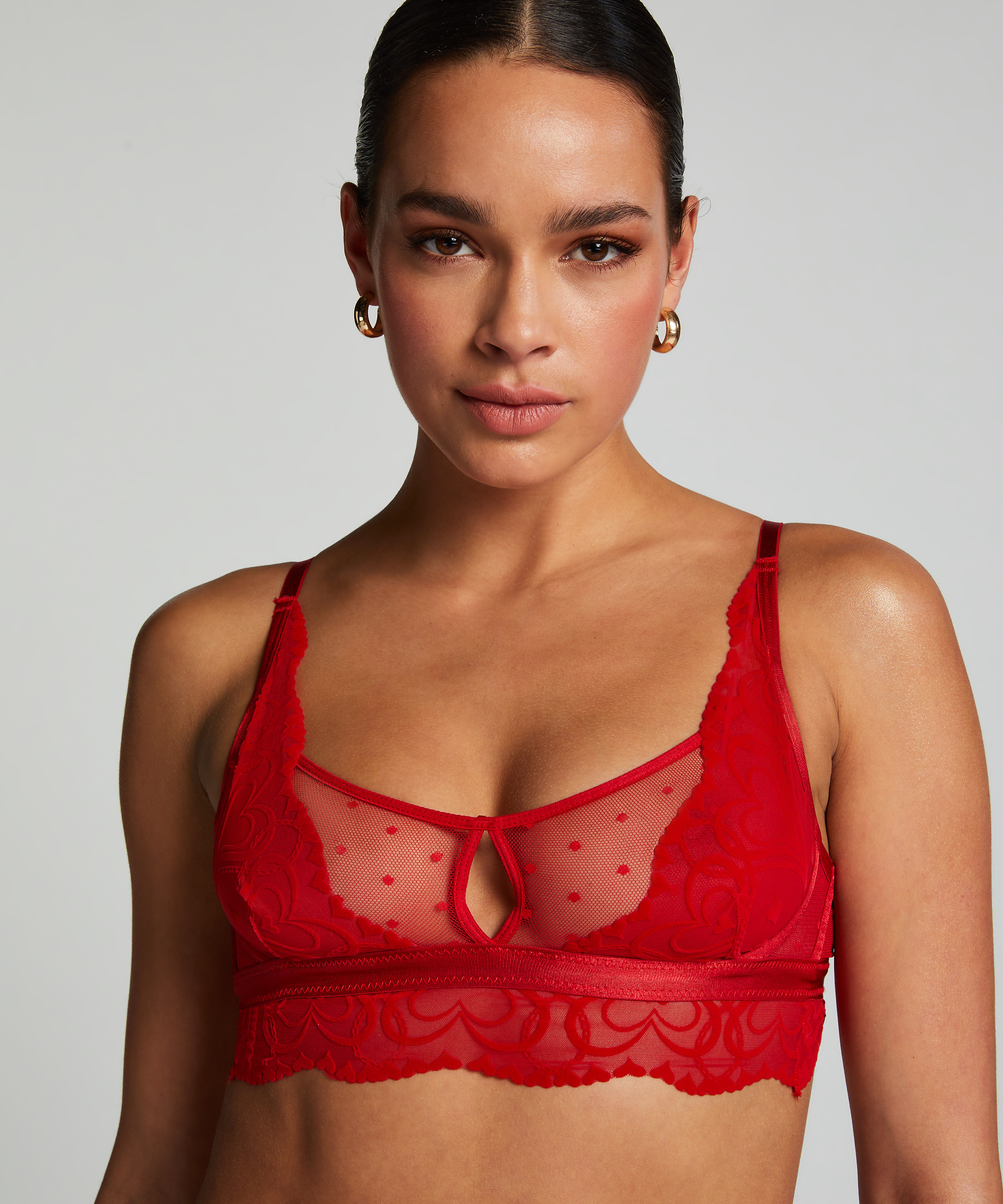 Pippa Bralette, Red, main
