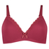 Lola padded non-underwired bra, Red