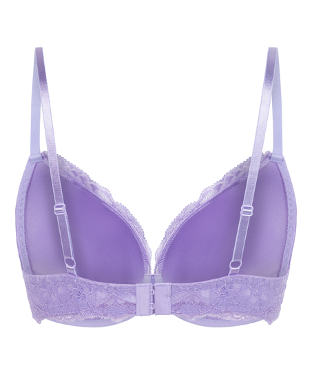 Marine Padded Underwired Push-Up Bra, Purple