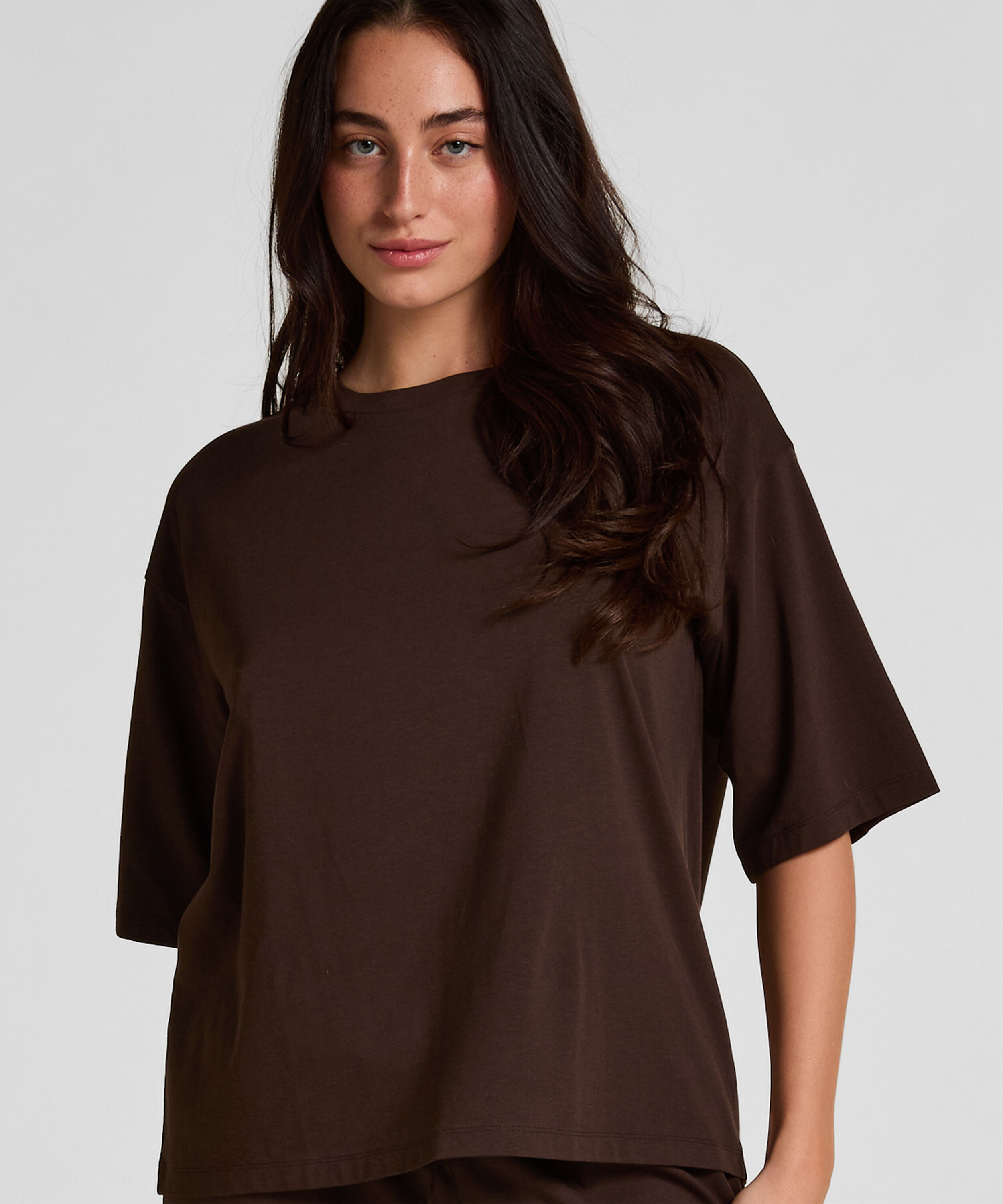Pyjama Top Loose, Brown Pyjama Top Loose, Brown