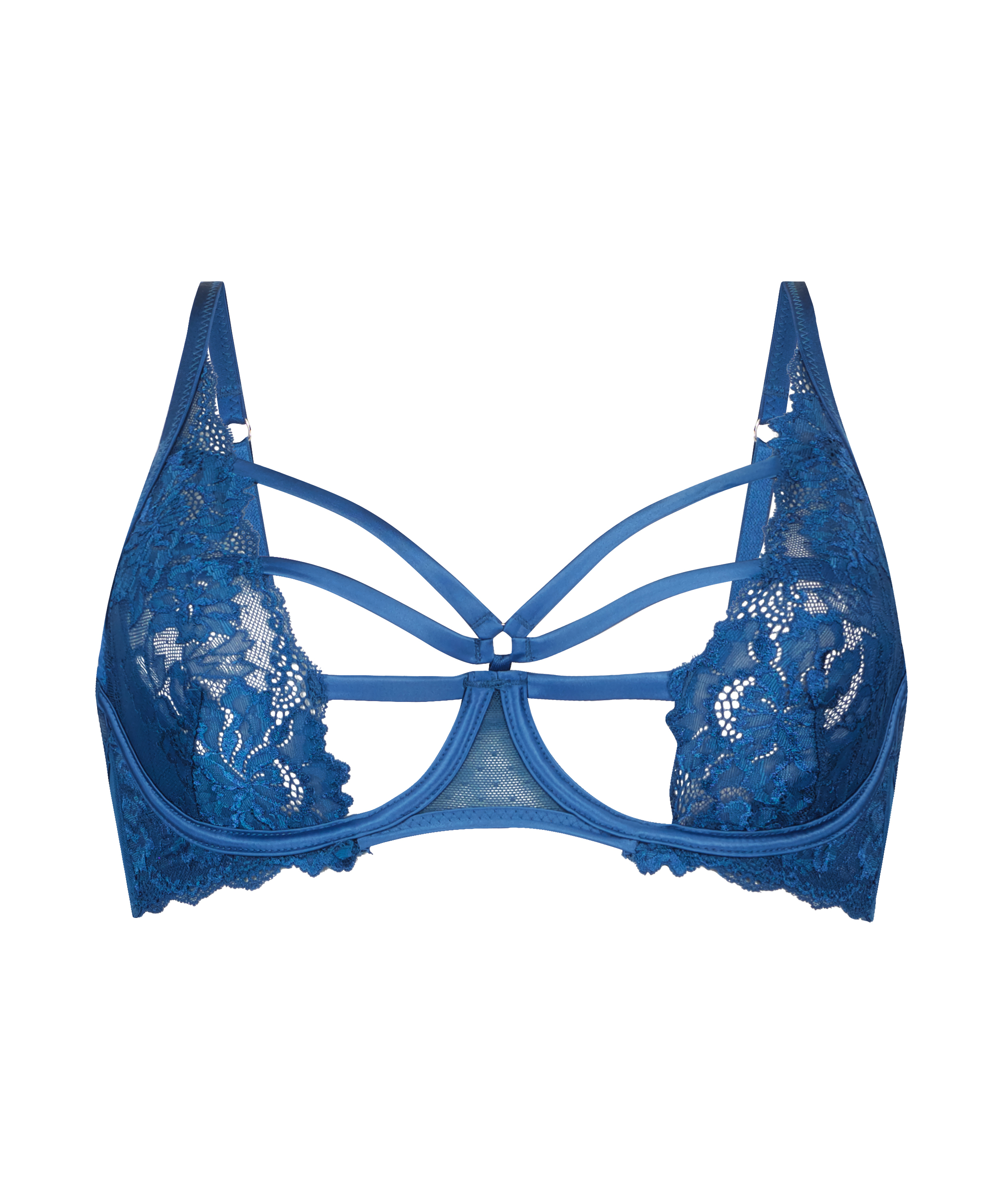 Sosha Non-Padded Underwired Bra, Blue, main