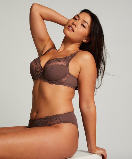 Diva Non-Padded Underwired Bra, Brown