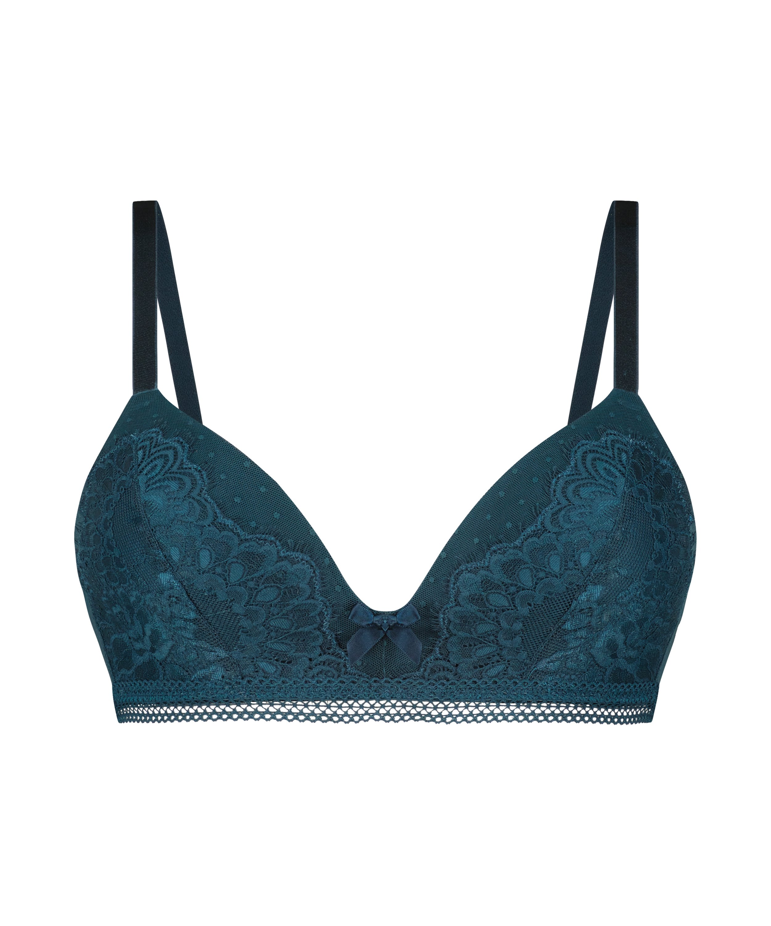 Bessie Padded Non-Wired Bra, Blue, main