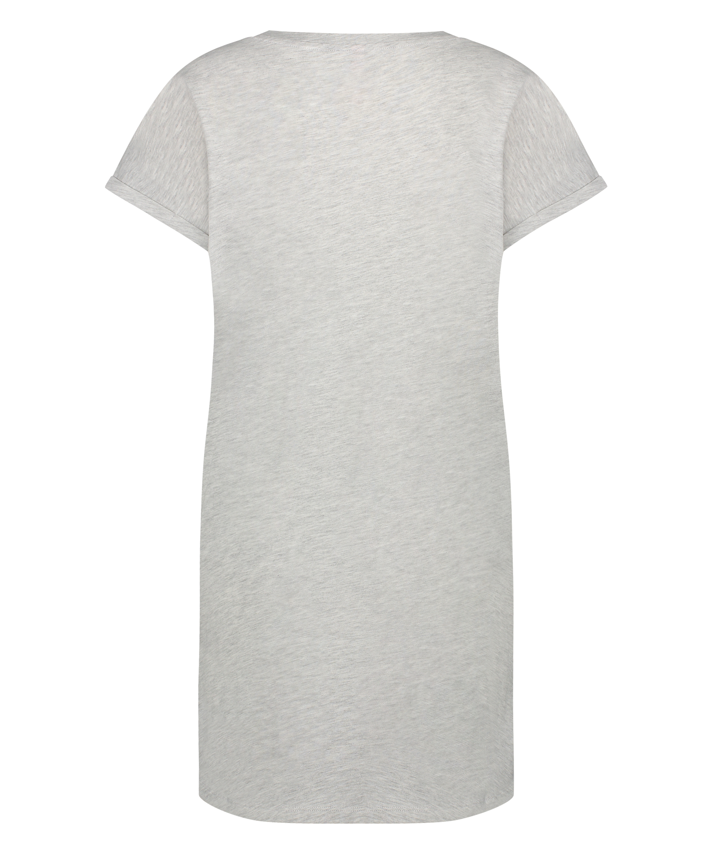 Round Neck Nightshirt, Grey, main