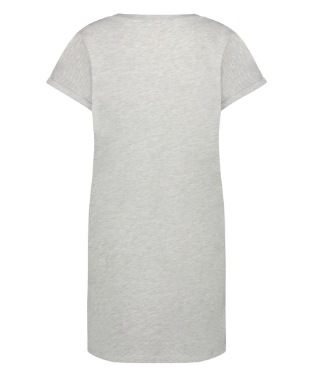 Round Neck Nightshirt, Grey