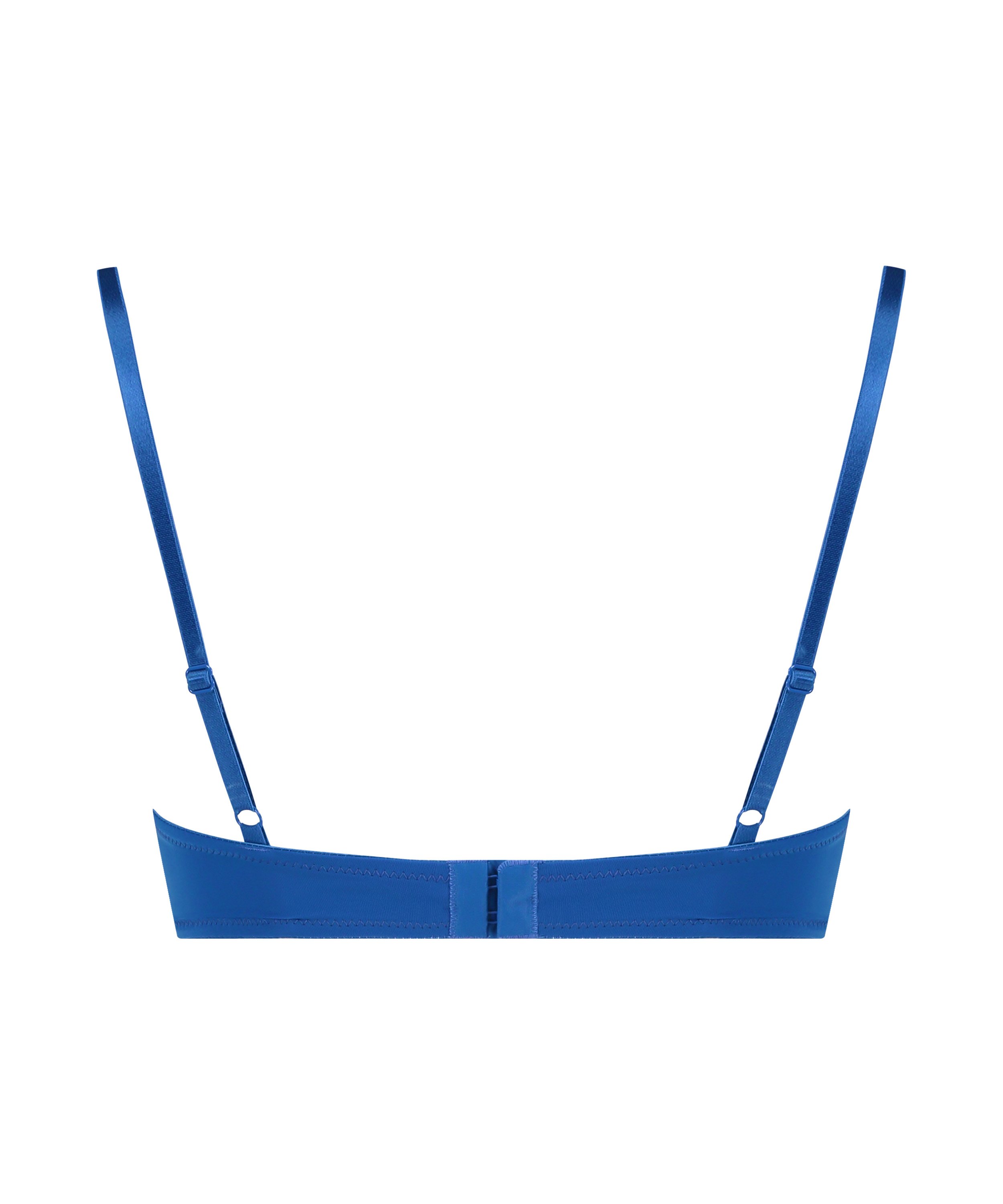 Plunge Padded Underwired Bra, Blue, main