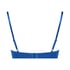 Plunge Padded Underwired Bra, Blue