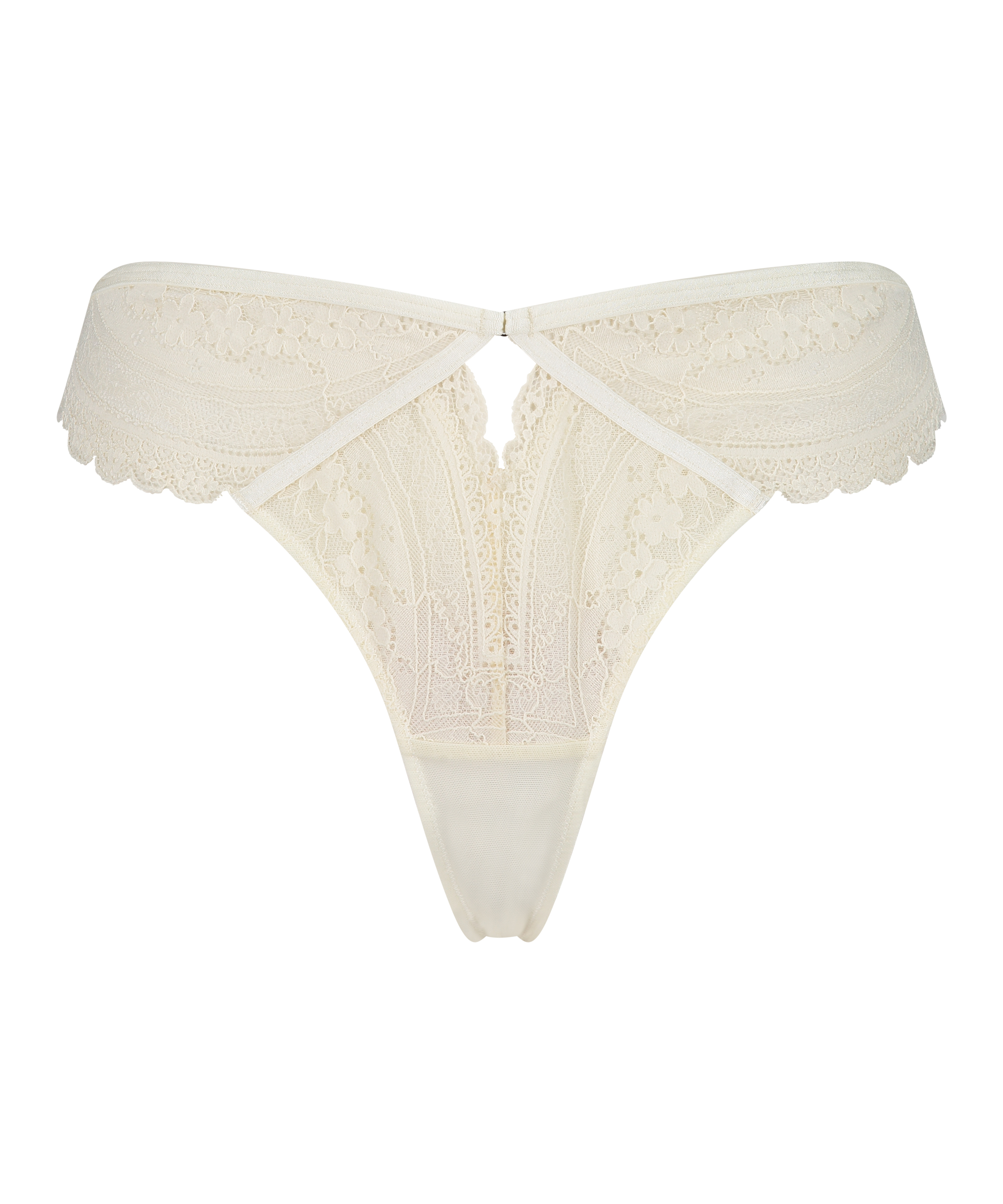 Wies High Leg Thong, White, main