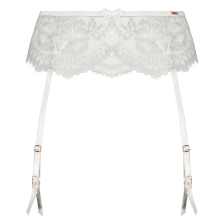 Allegra Suspender belt, White