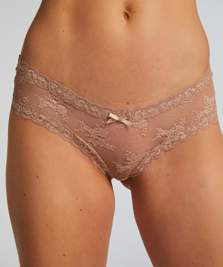 V-shape Mesh Brazilian, Brown