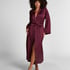 Satin Pinstripe Kimono, Purple