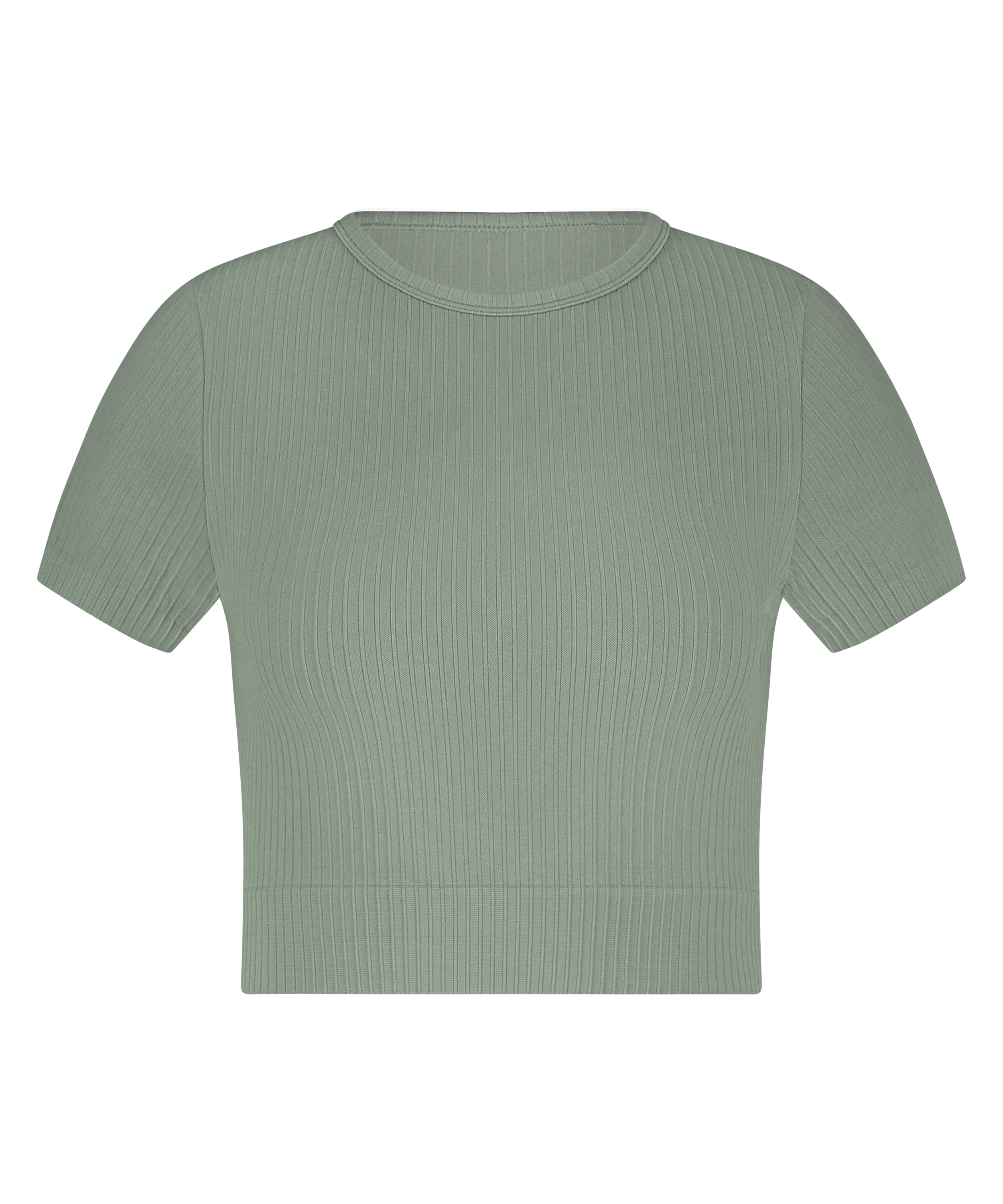 HKMX Seamless Sport Cropped Top, Green, main