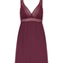 Grafic jersey lace slip dress, Purple