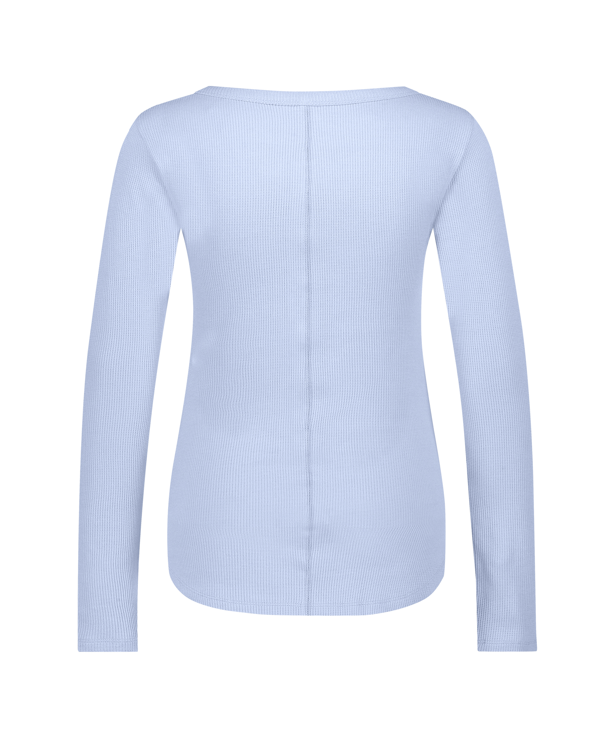 Long-Sleeved Pyjama Top, Blue, main