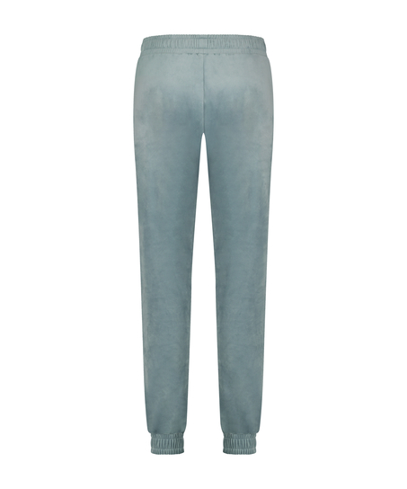 Petite Velours Jogging Bottoms, Blue