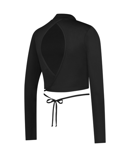 HKMX Long-sleeved sports top, Black