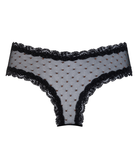 V-shape Mesh Brazilian, Black