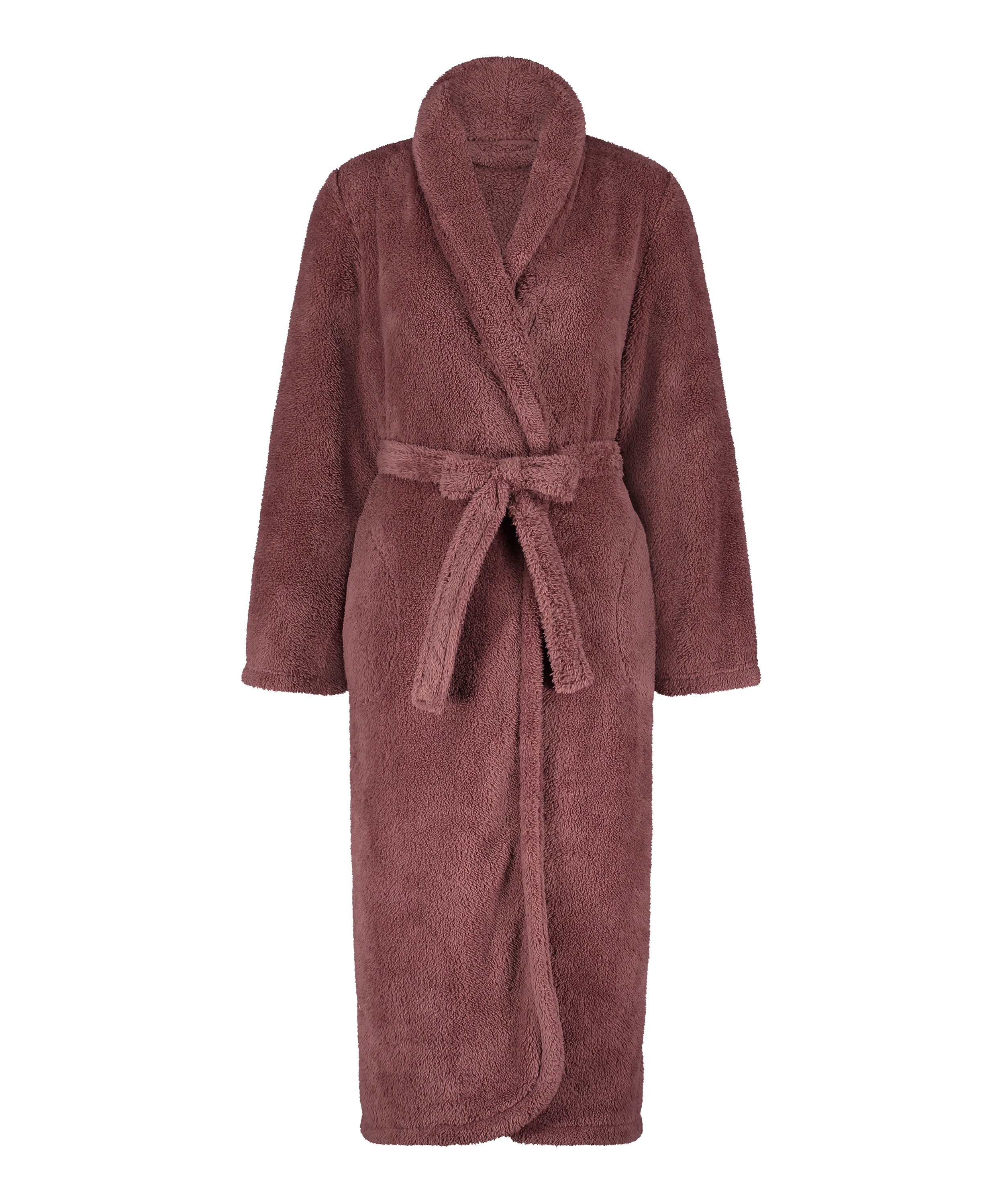 Fleece Bathrobe, Purple, main