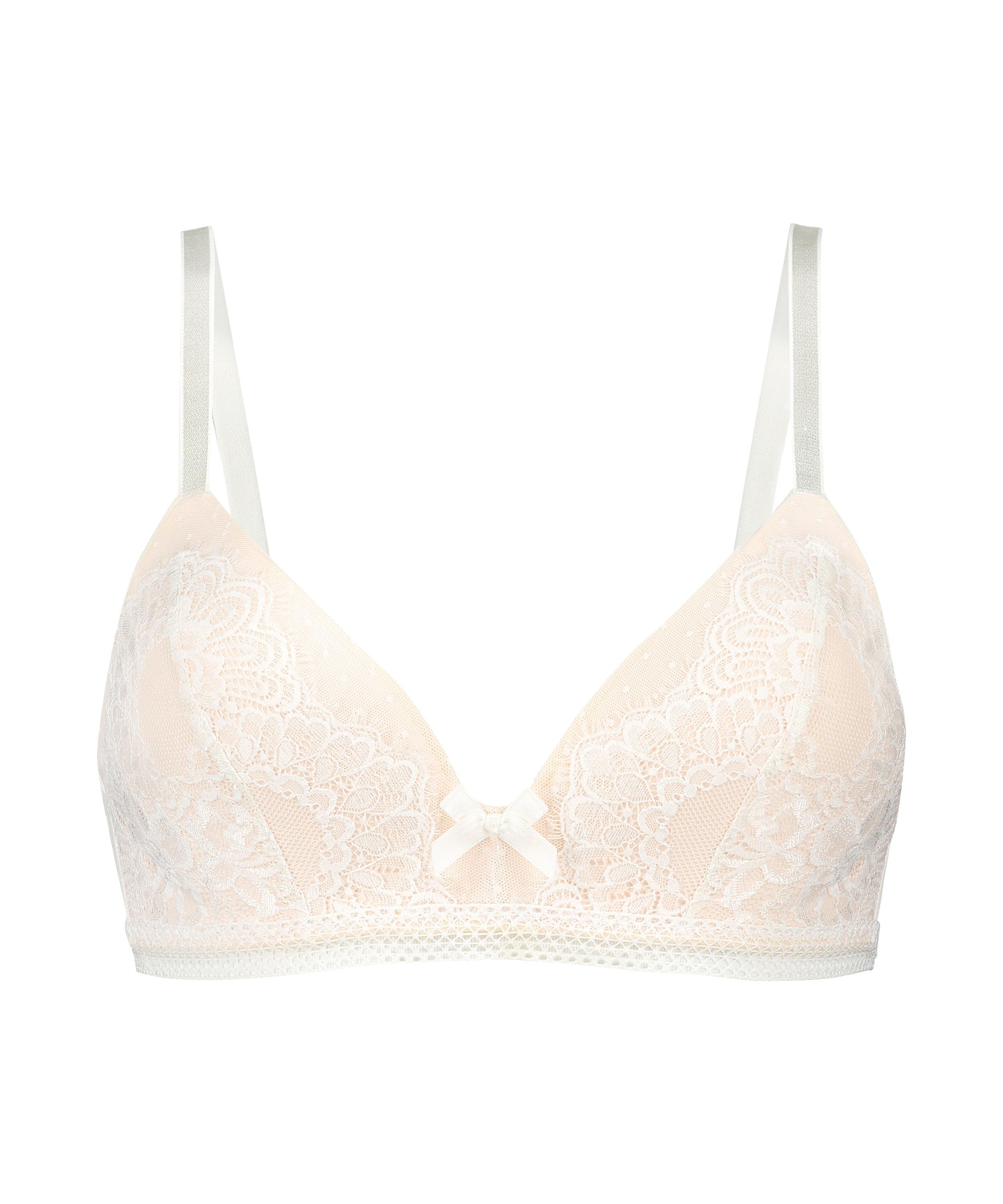 Bessie Padded Non-Wired Bra, White, main