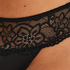 Lace Thong Boxers, Black