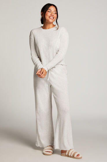 Image of Hunkemöller Pointelle Pyjama Pants Beige