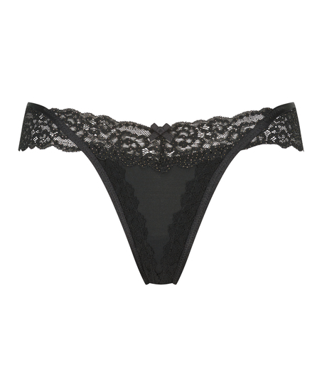 Willow Low RiseThong, Black