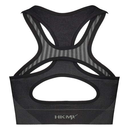 HKMX Sports bra The Motion Level 2, Black