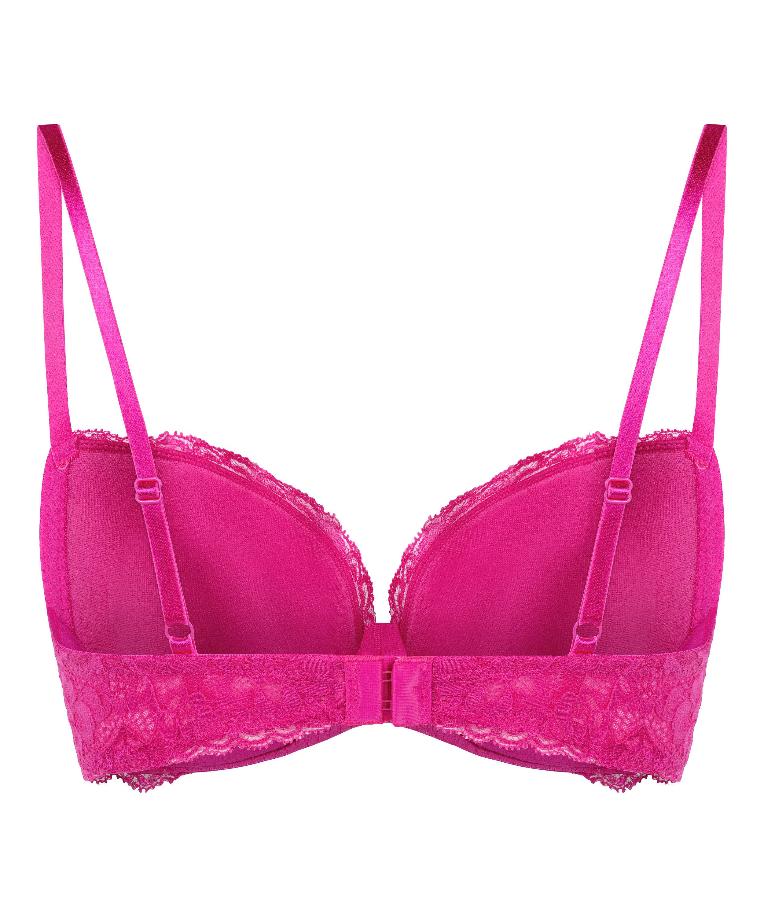 Marine Padded Underwired Bra, Pink, main