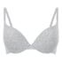Cotton Padded Underwired Push-Up Bra, Grey