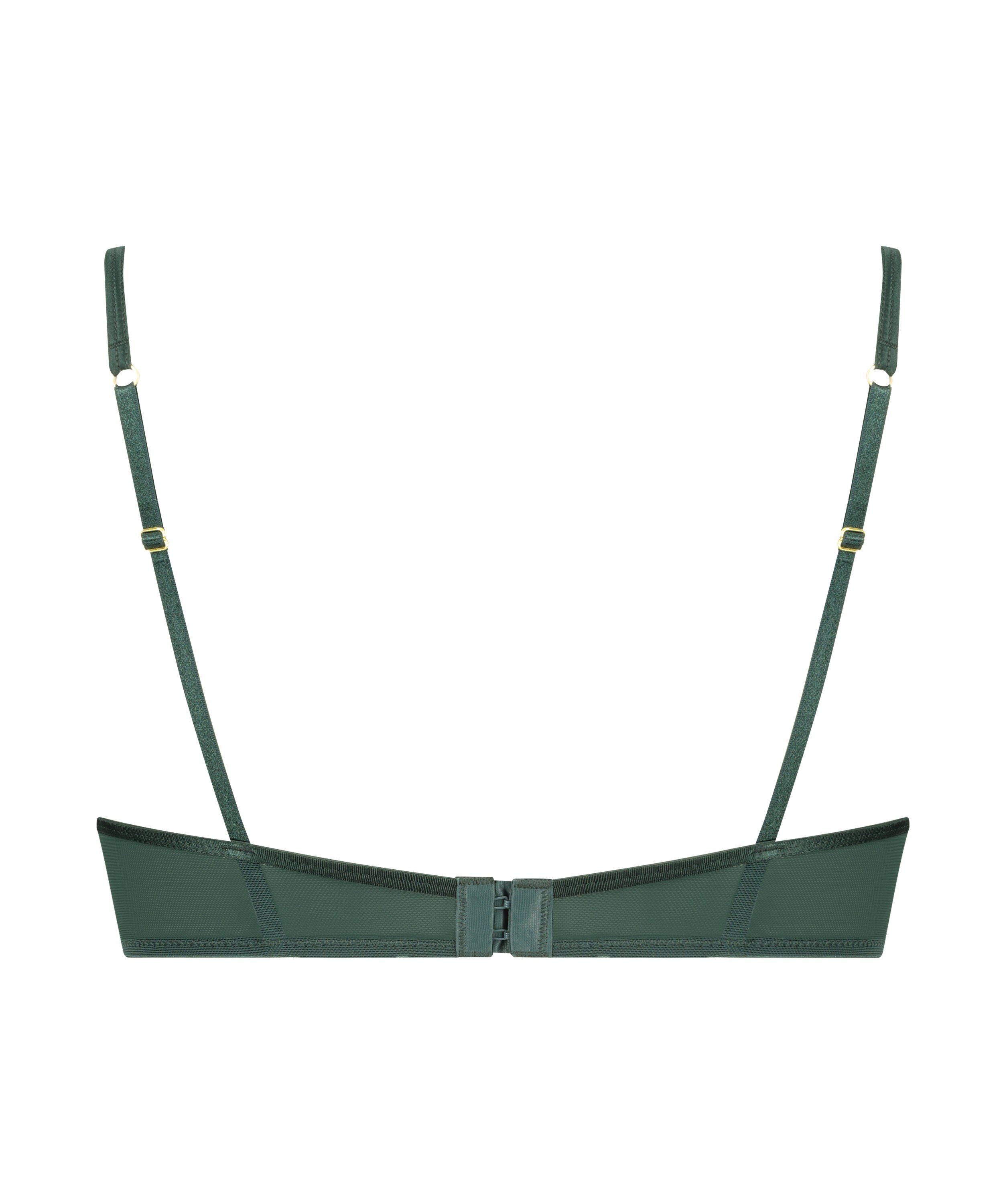 Iggy Half-Padded Underwired Longline Bra, Green, main