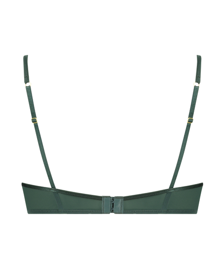 Iggy Half-Padded Underwired Longline Bra, Green