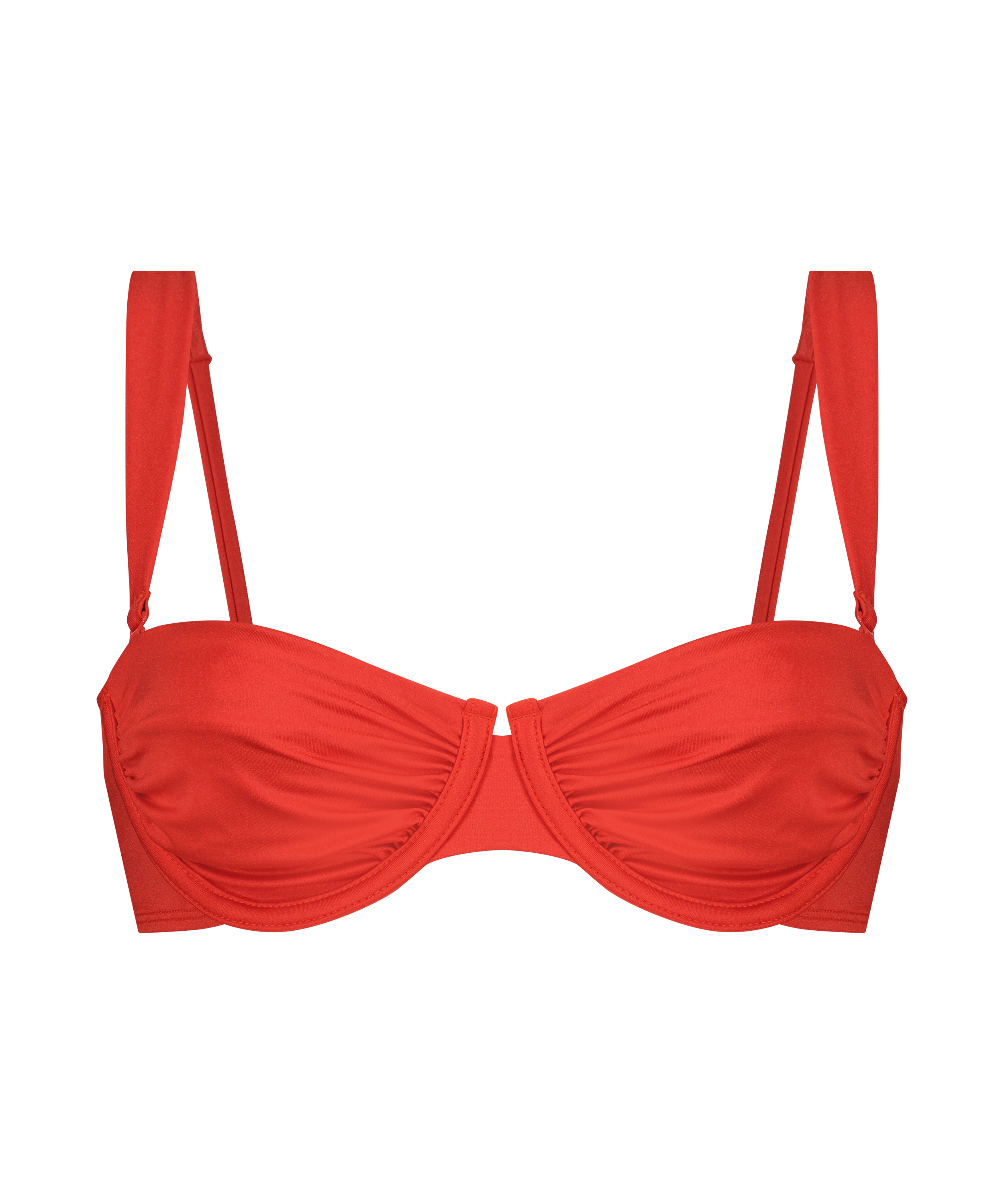 Non-padded bikini top BoraBora, Red, main