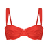 Non-padded bikini top BoraBora, Red