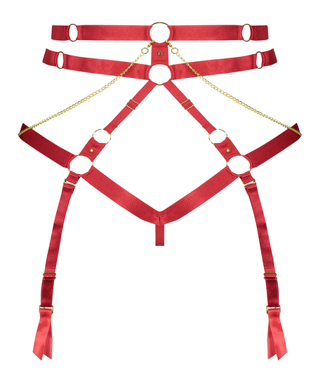 Tenessee open crotch knickers, Red