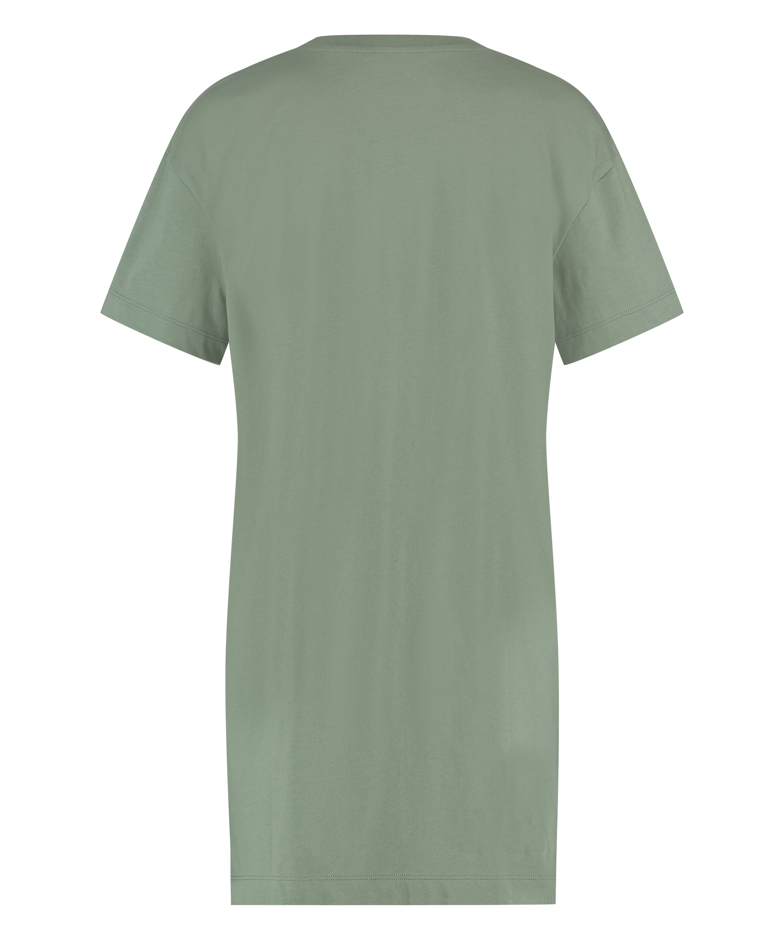 Round Neck Nightshirt, Green, main
