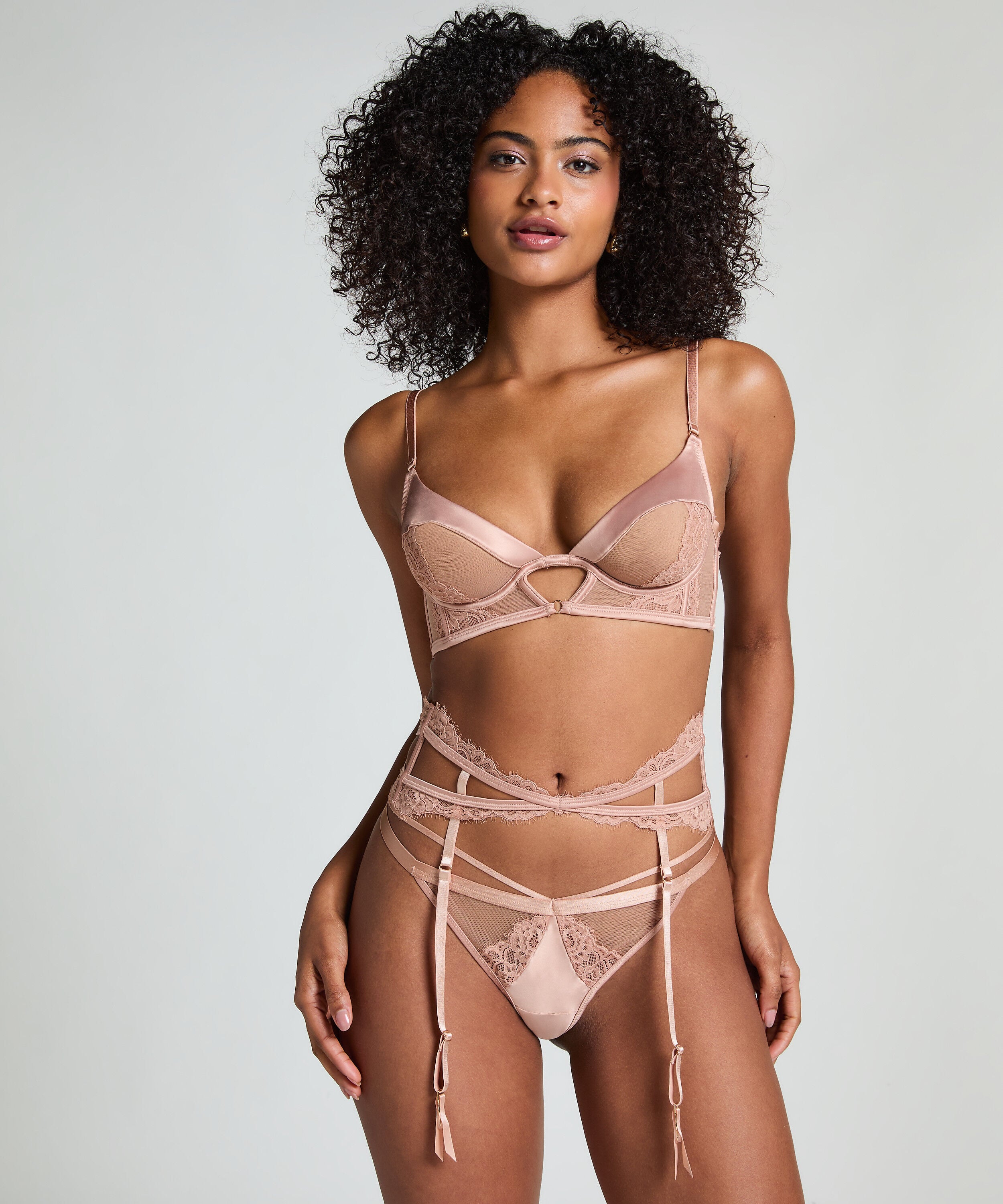 Nisha Suspenders, Beige