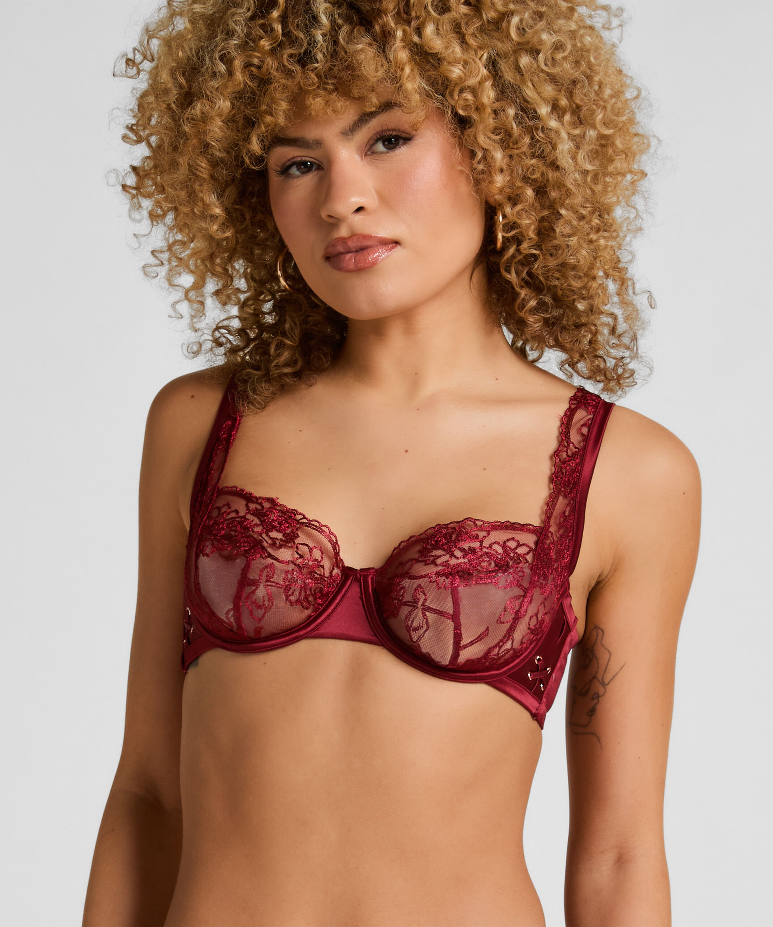 Catherine Non-Padded Underwired Bra, Red