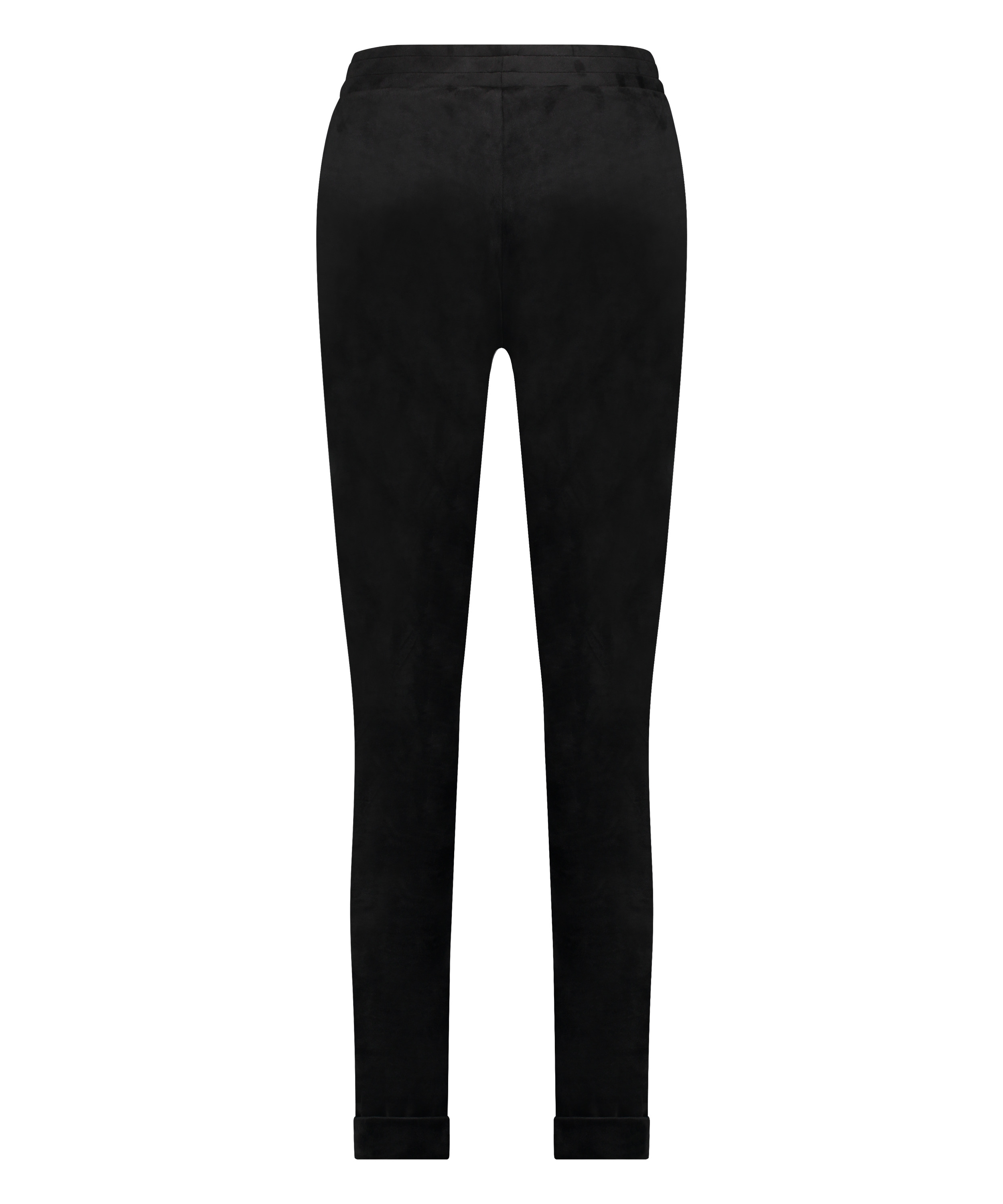 Petite Velours Jogging Bottoms, Black, main